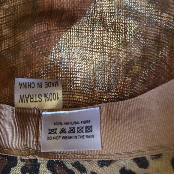 BNWOT Animal Print Straw Hat - Picture 11 of 15